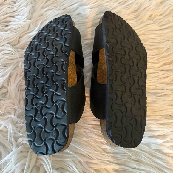 Birkenstock Birkis Womens Slide Sandals Black Crisscross Size 9 EU 40 - Picture 9 of 9